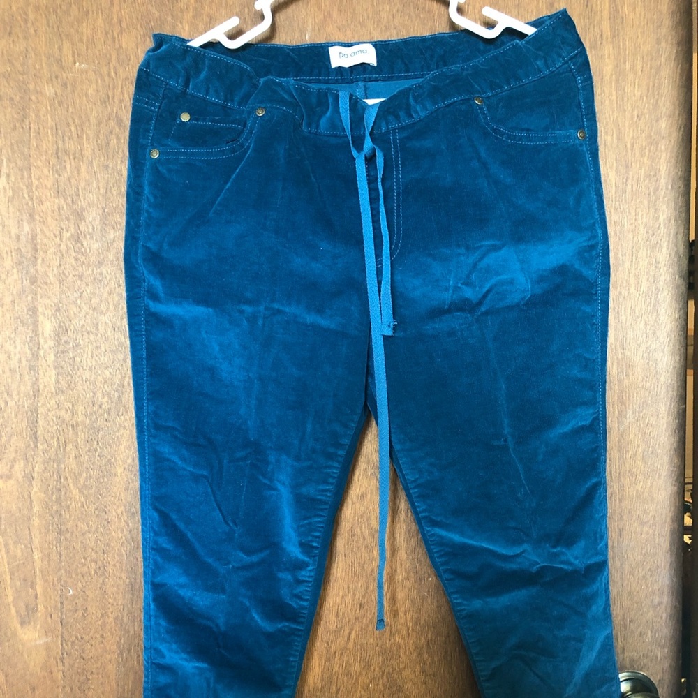 Women’s blue velvet ”Pajama Jeans” pants